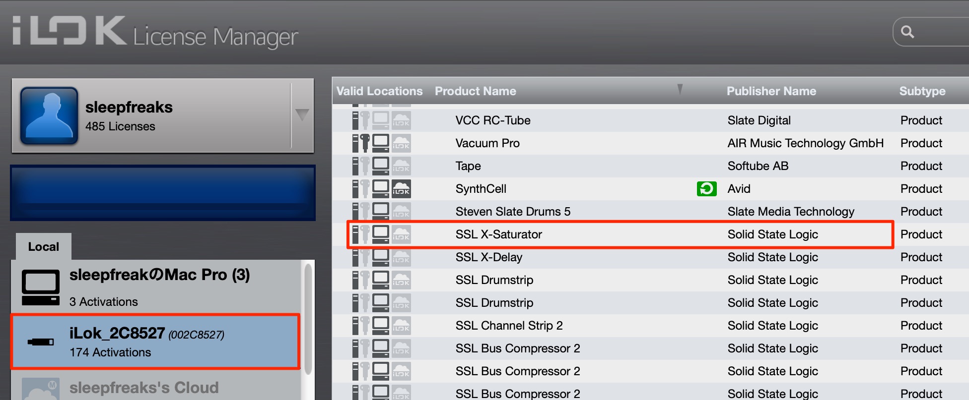 iLok_License_Manager　SSL