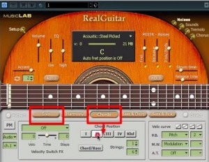 Realguitarモード Realguitarモード