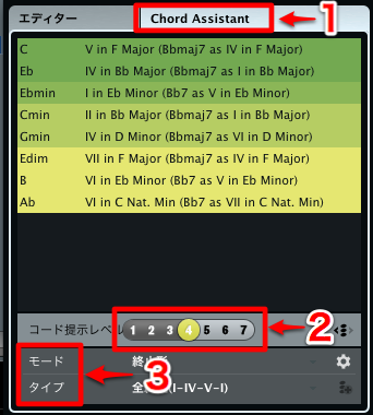 コードアシスト