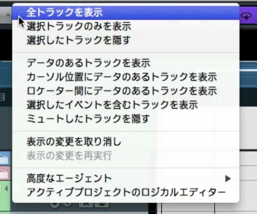 トラック表示