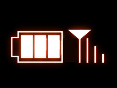 電波、充電