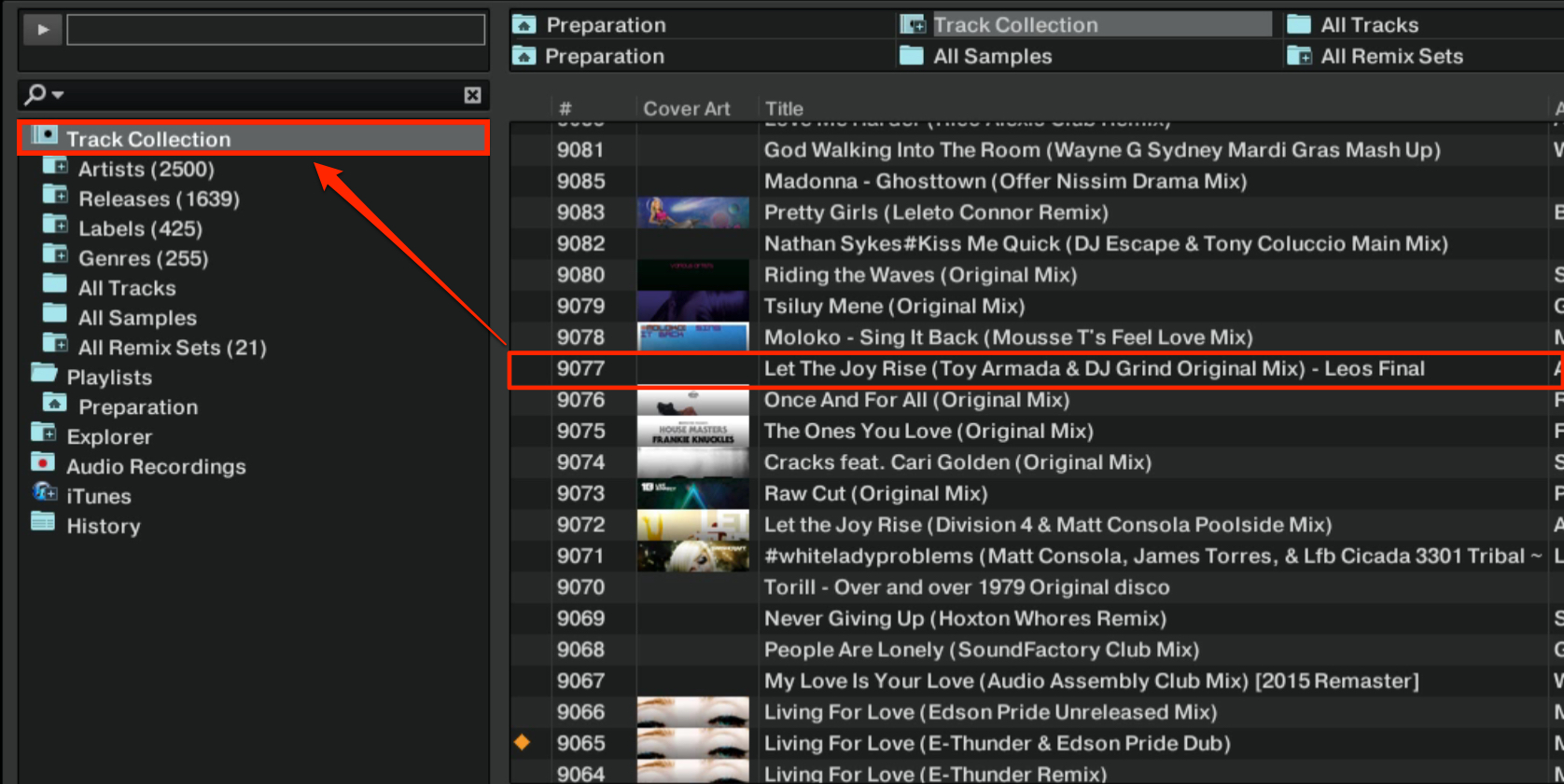 Traktor_4_音楽ファイルの取り込みと管理_5