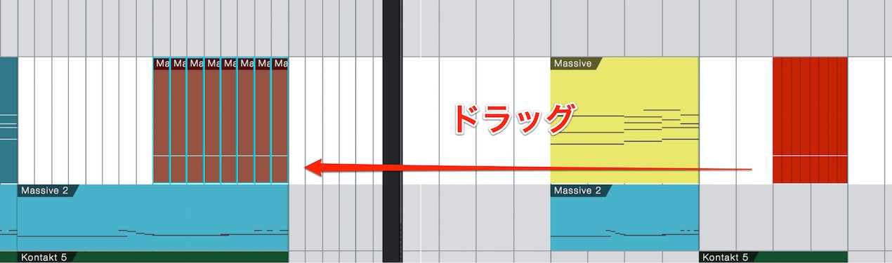素材をメインへ