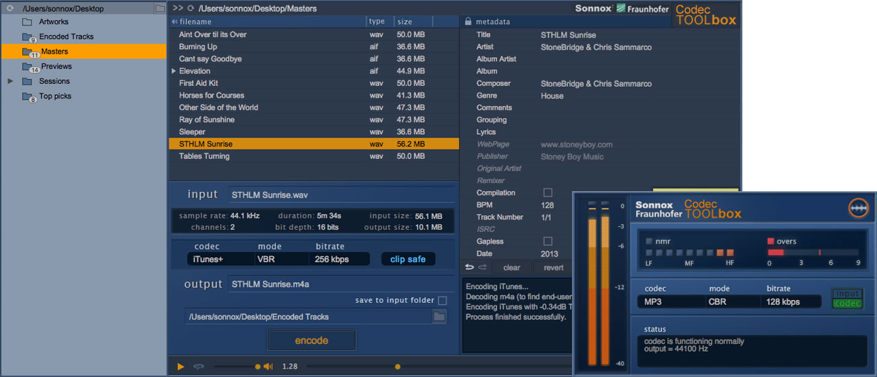 Sonnox Codec ToolBox