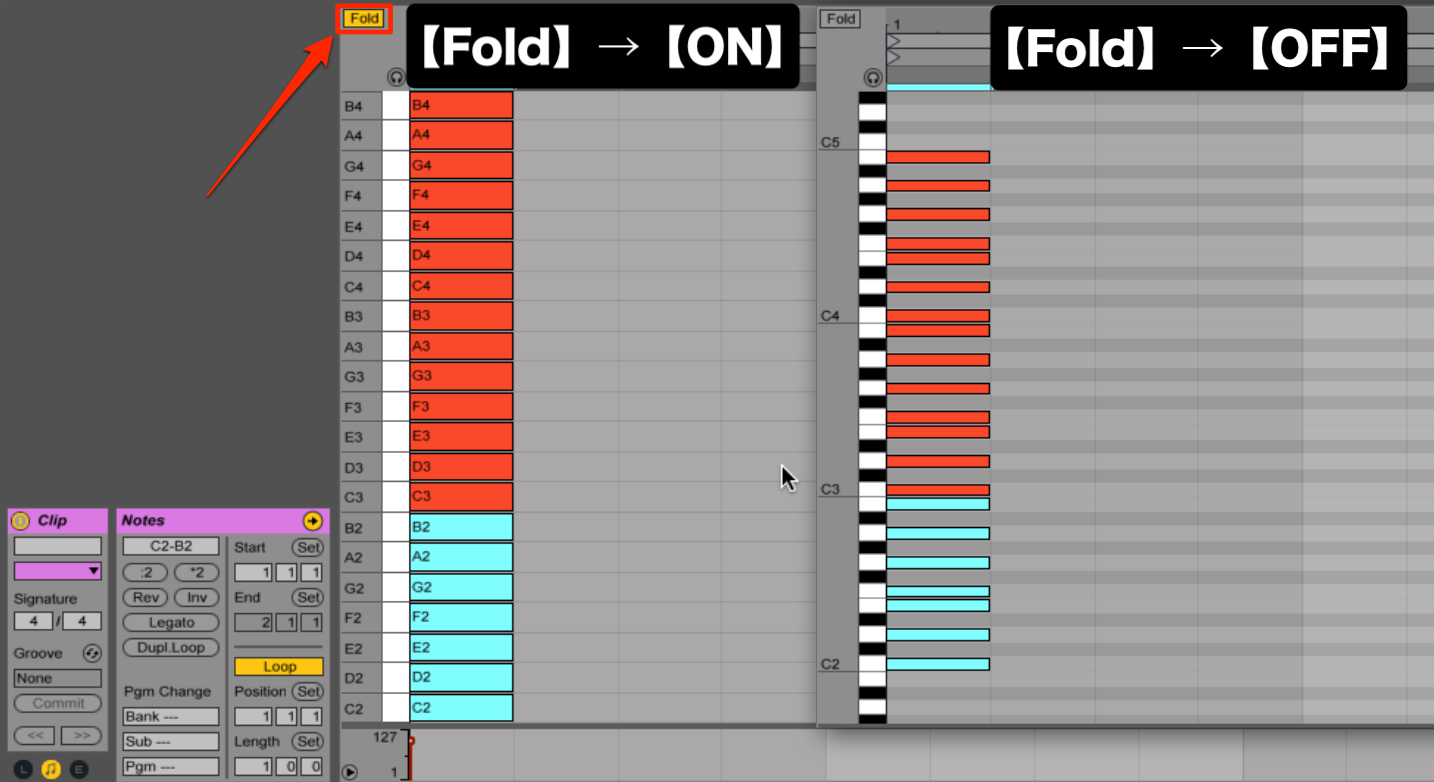 ableton live foldボタン_3