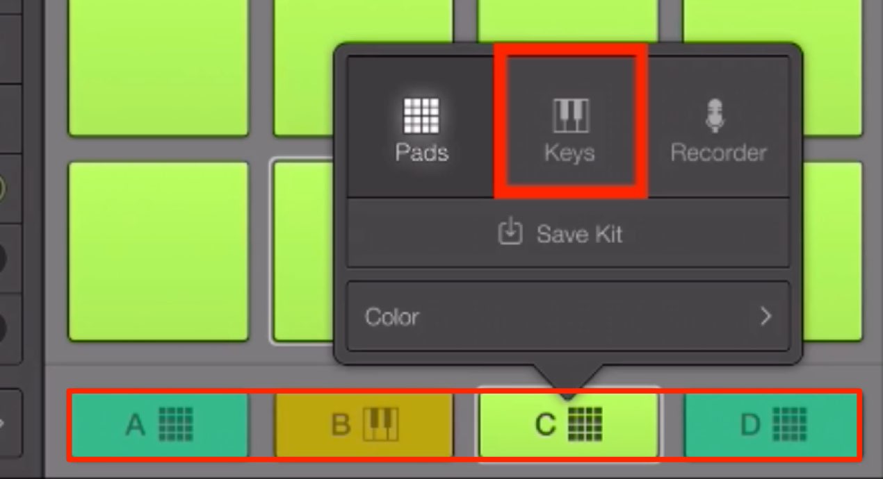 Keyへの切り替え
