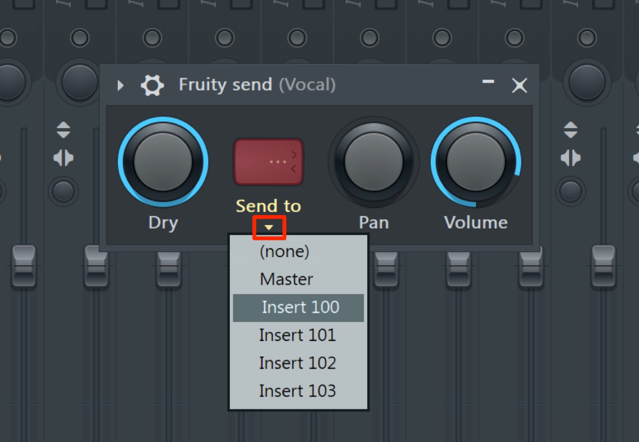 使い方 「Fruity Send」
