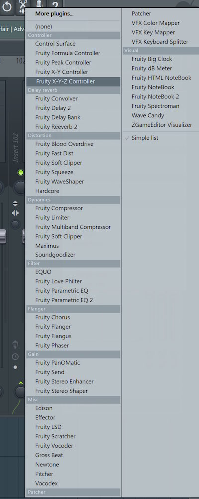 Effect List