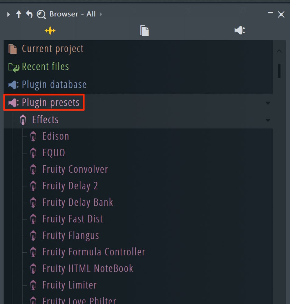 Plugin presets