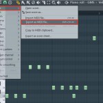 Export as MIDI file