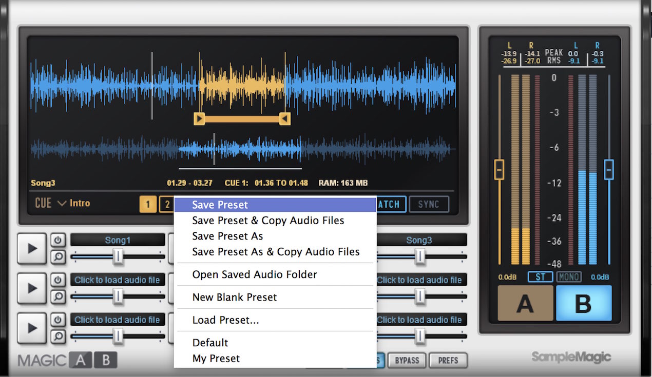 Save Preset