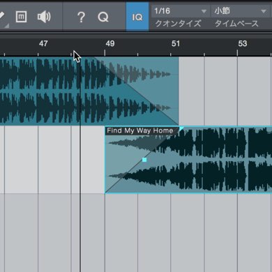 楽曲の繋ぎ