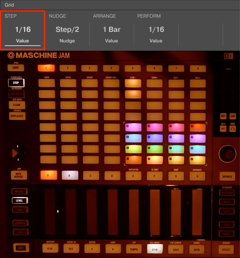ステップの音価