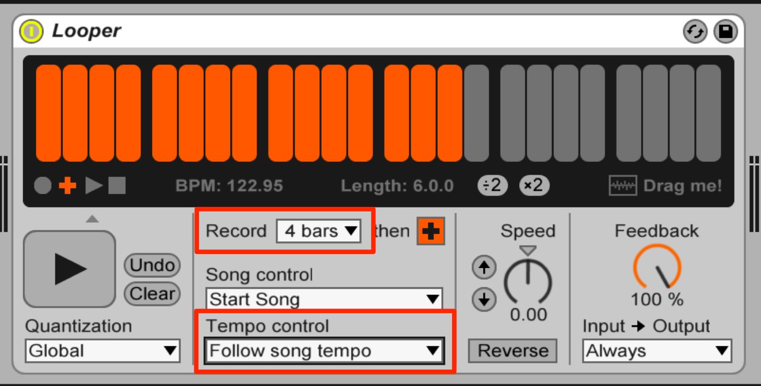looper-setting