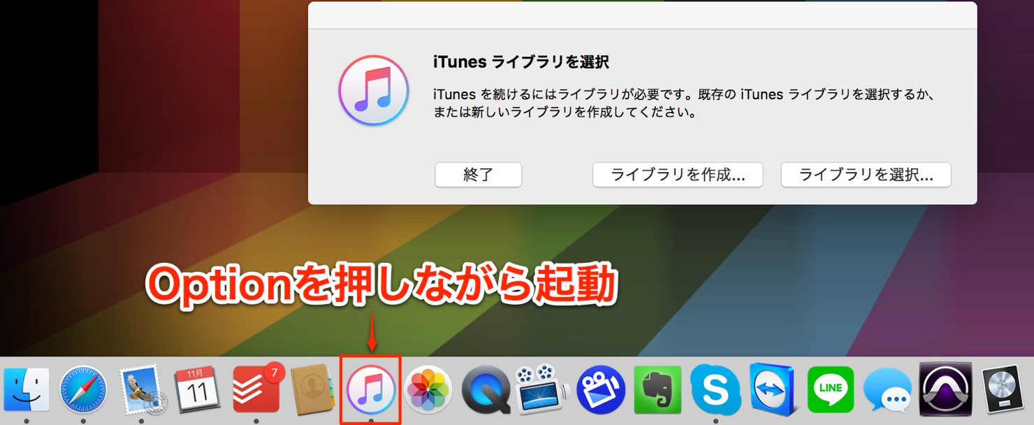 Option 起動