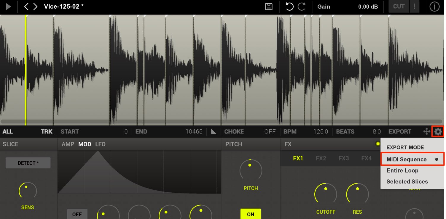 MIDI Export