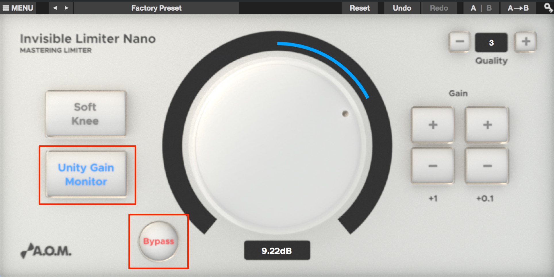 Unity Gain Monitor