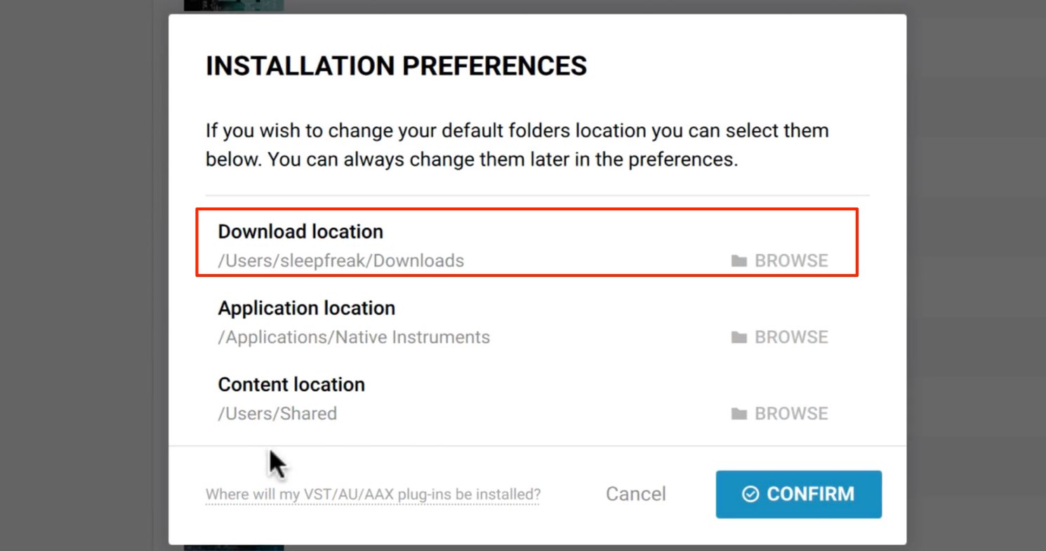 Download location