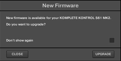 new firmware messg