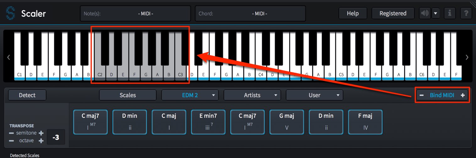 Bind MIDI