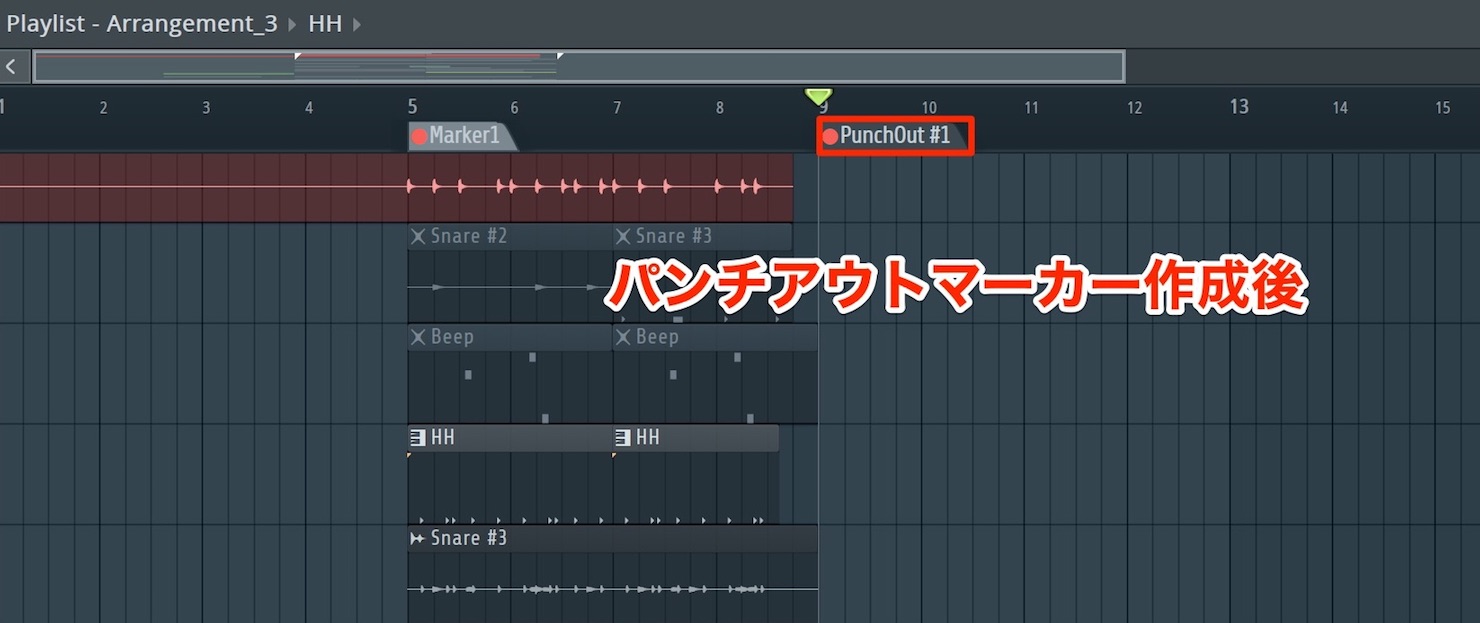 パンチアウトマーカー