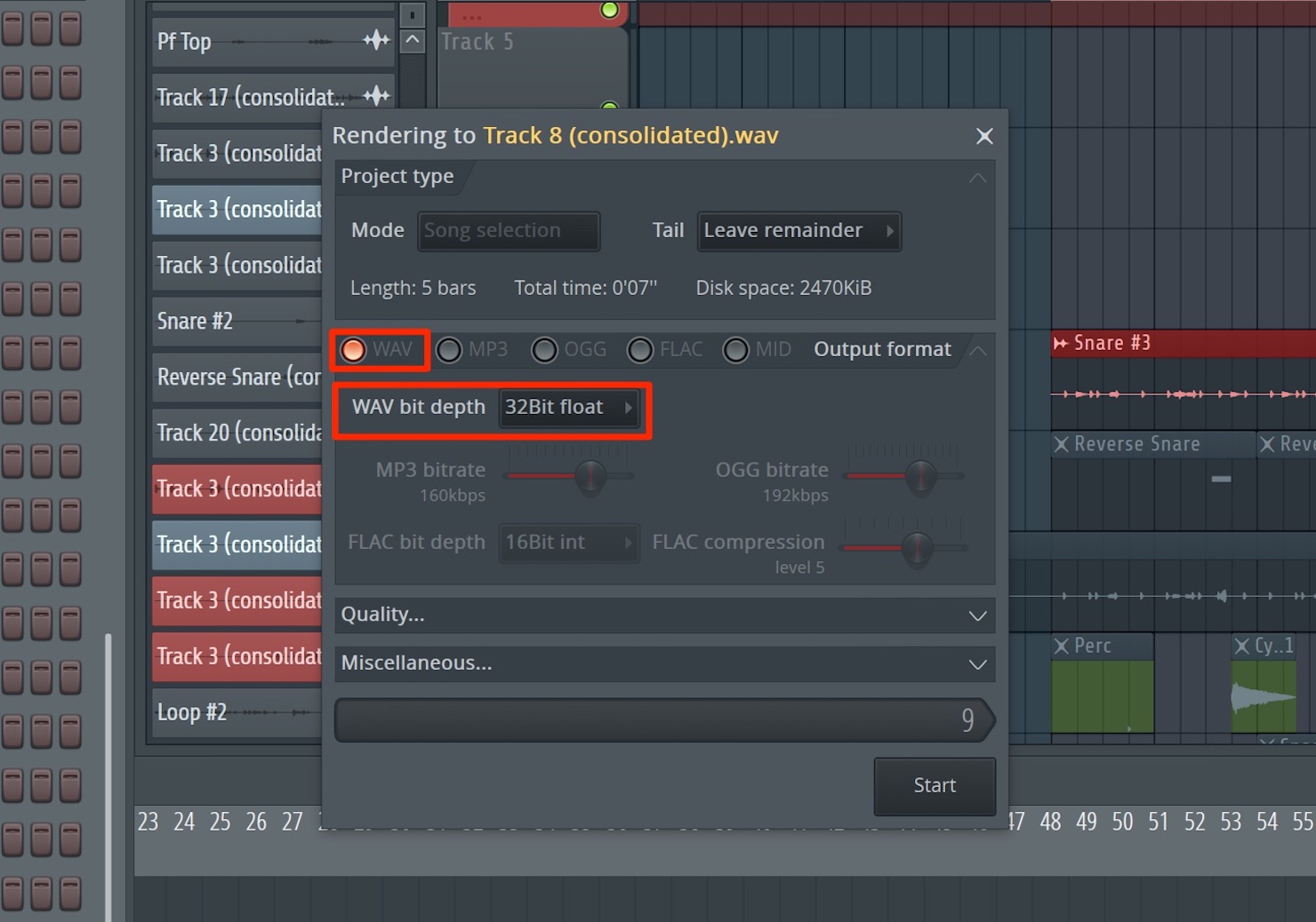 Render Setting