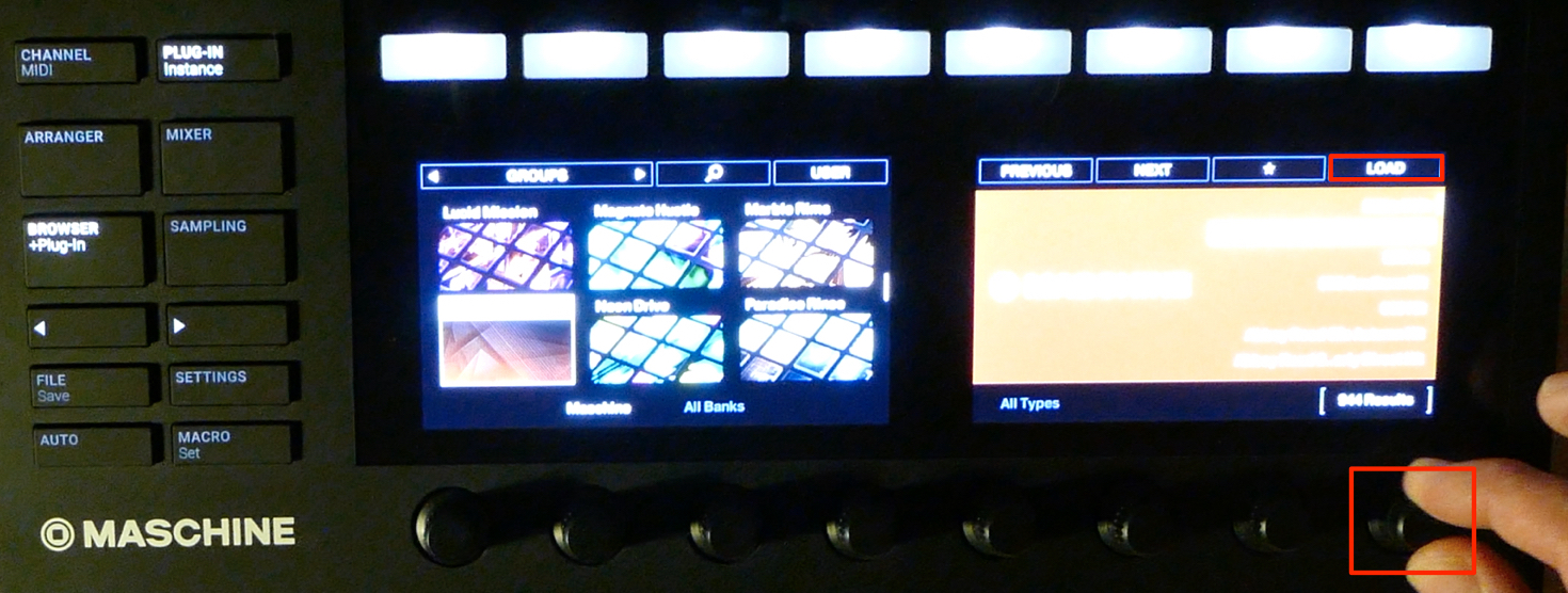 Preset 選択