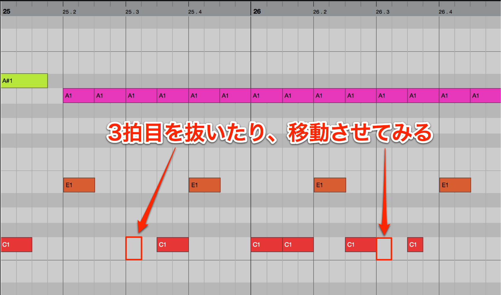 3拍目