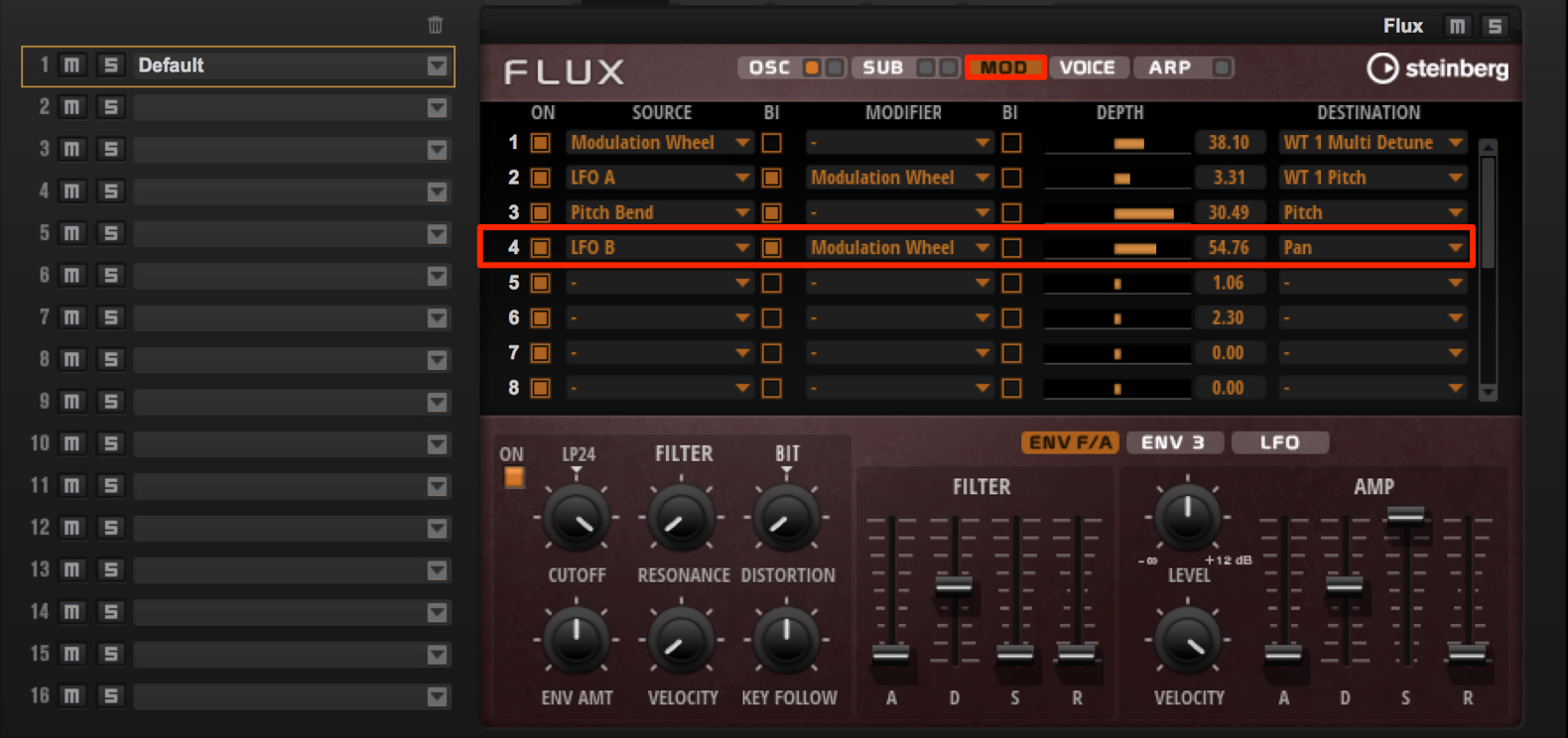 LFO B