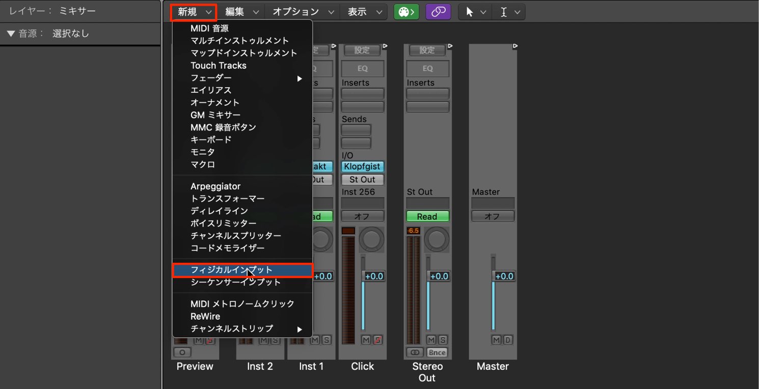 フィジカルインプット