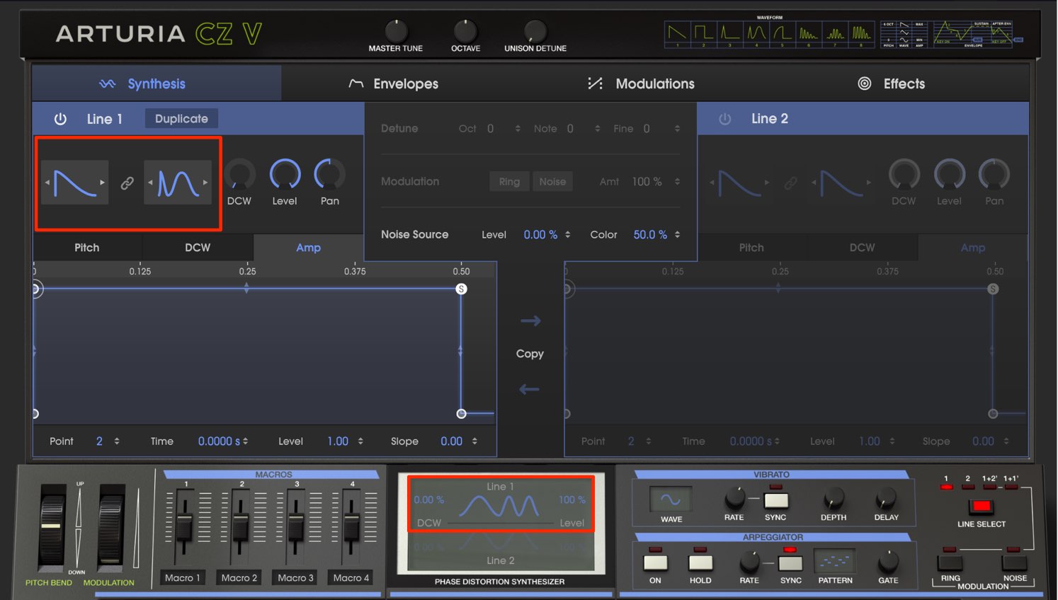 CZ V Waveform