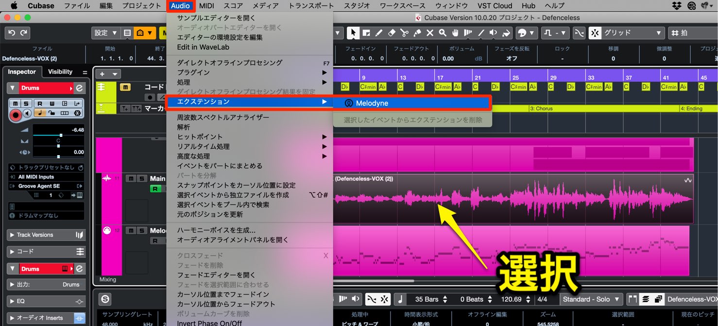 Melodyne ARA