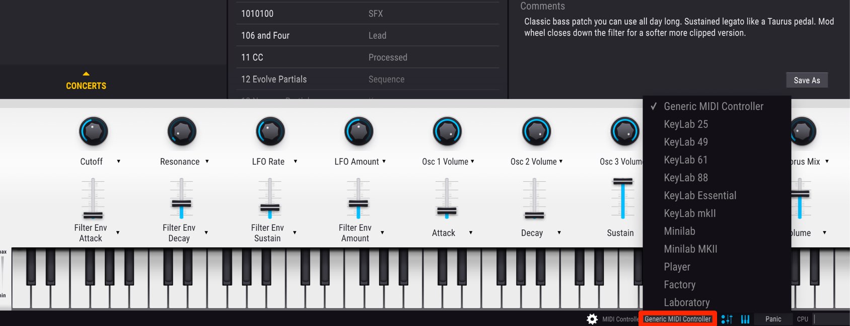 AnalogLab 4 MIDI