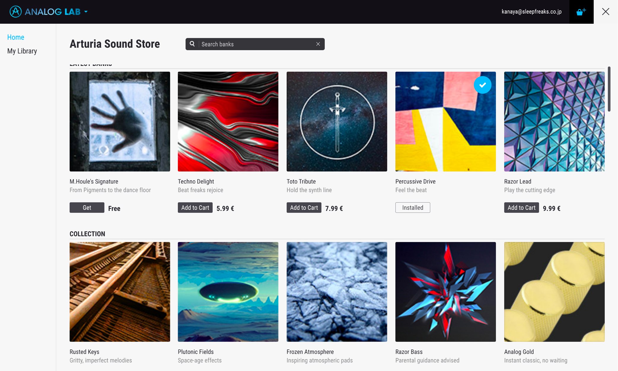 Arturia Sound Store