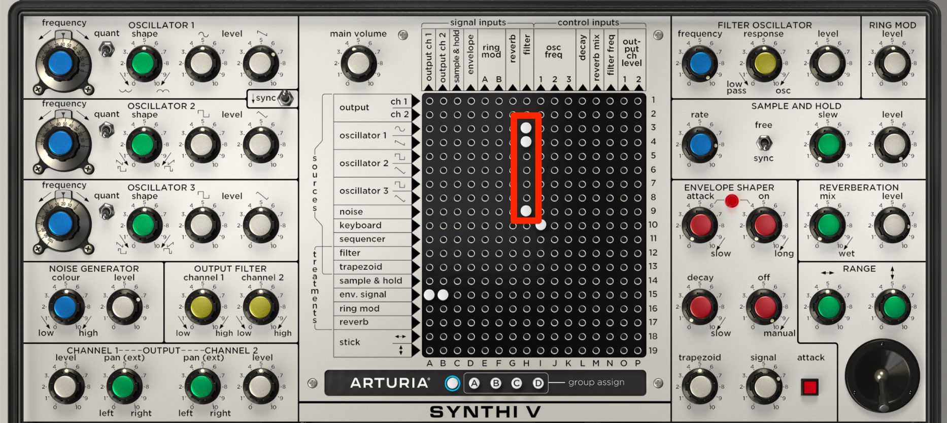 Synthi V Filter