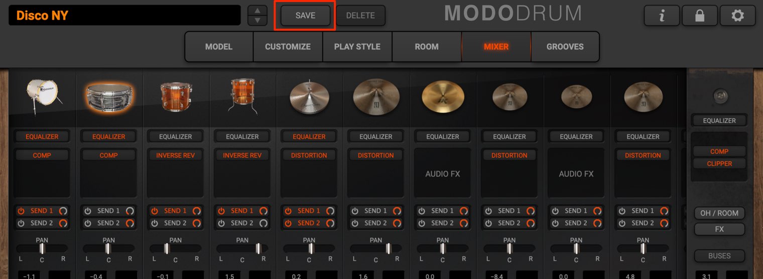 SAVE MODO DRUM