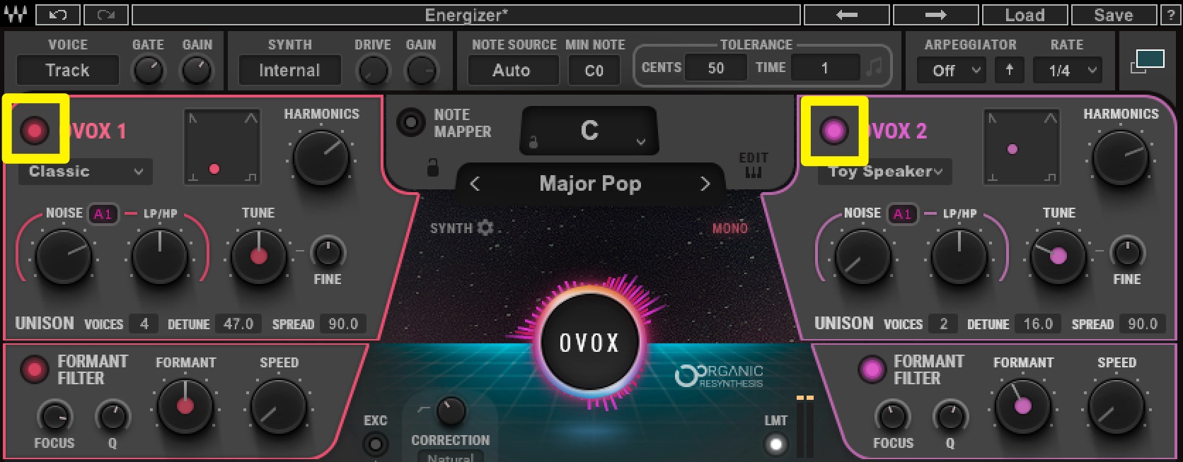 Ovox_OSC On/Off