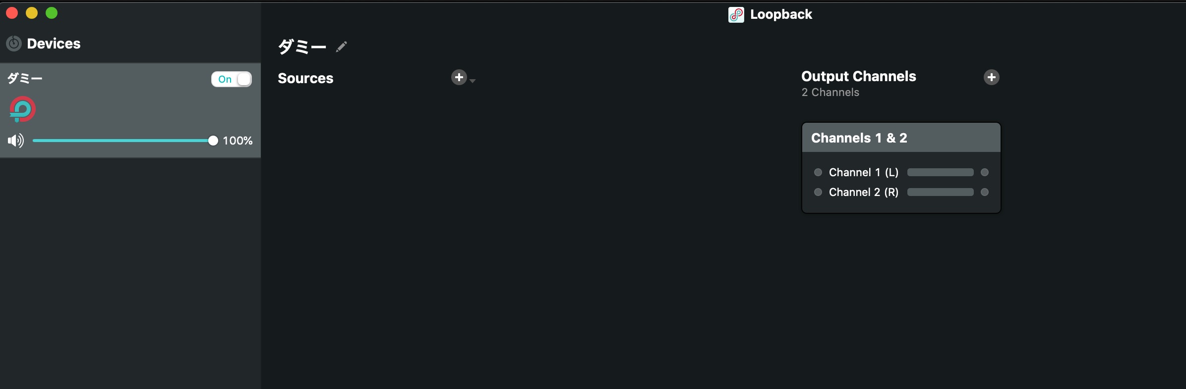 ダミー設定　Loopback