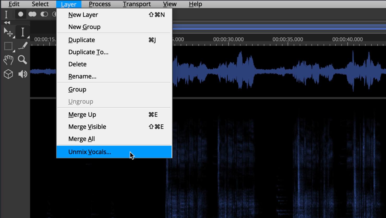 unmix vocals