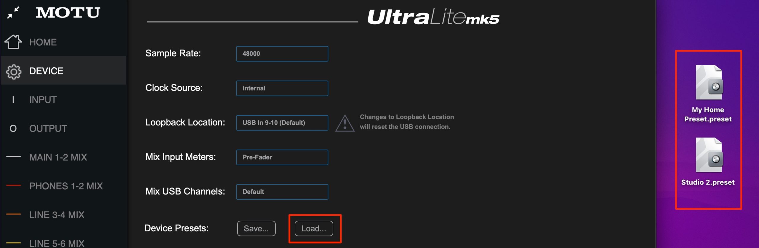 Preset_Load_CueMix