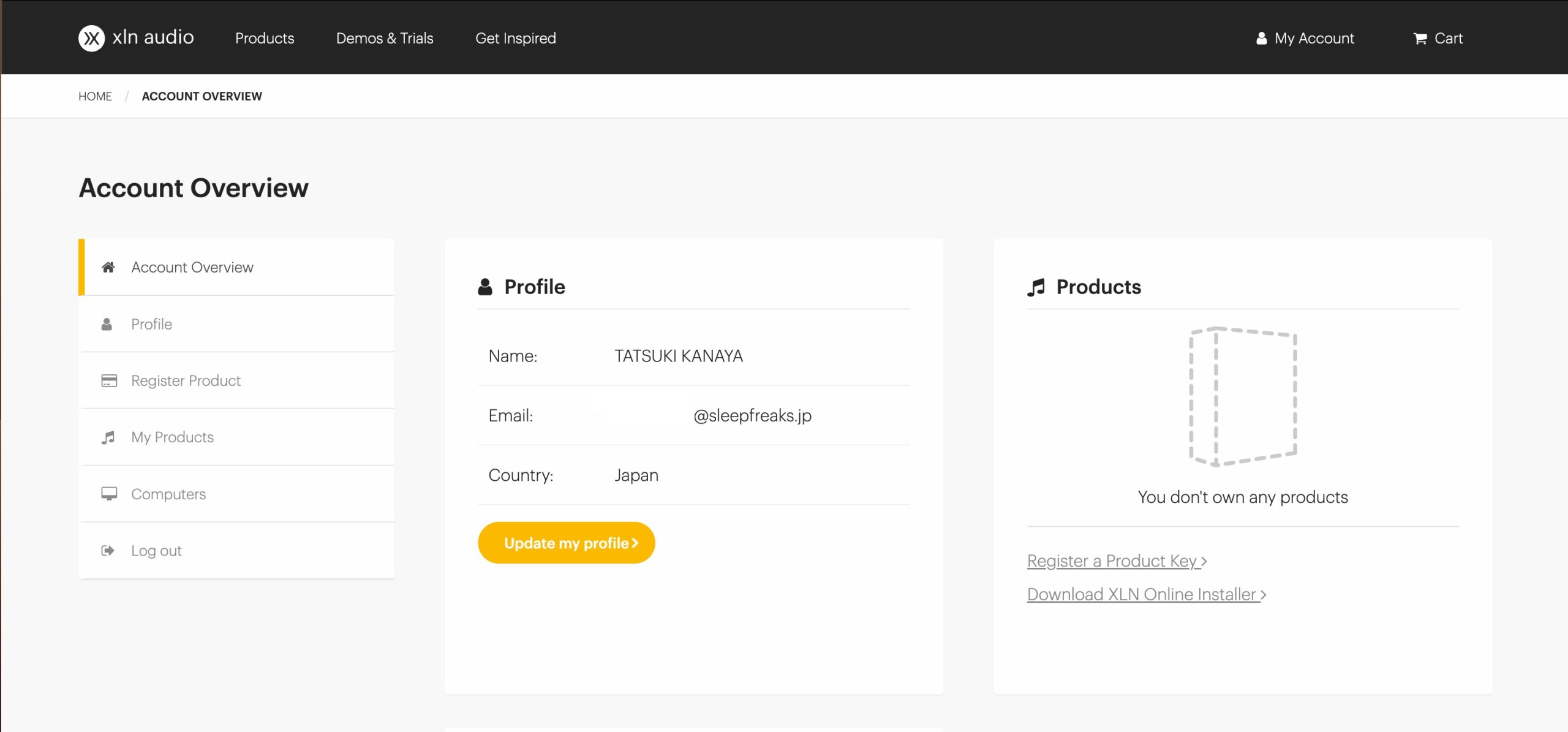 Account_Overview_-_XLN_Audio_ アカウント