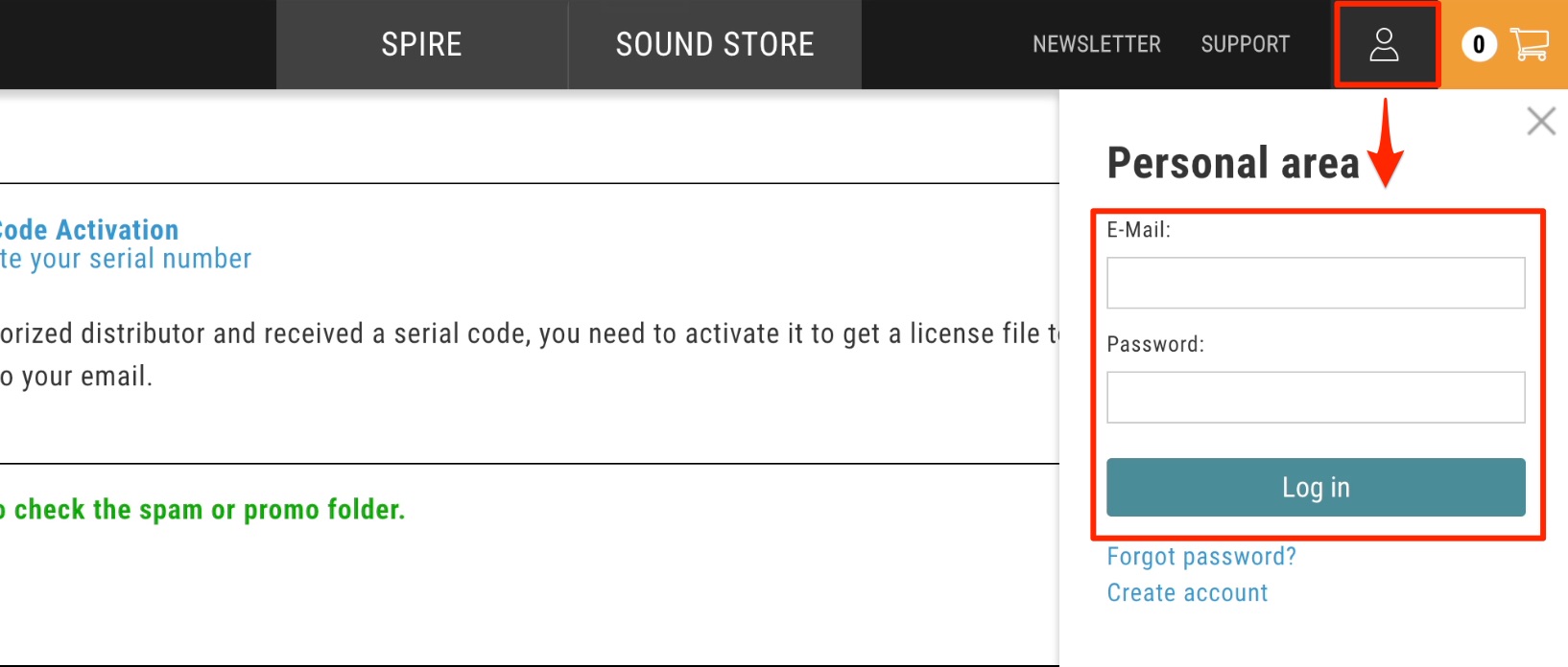 Spire_Login