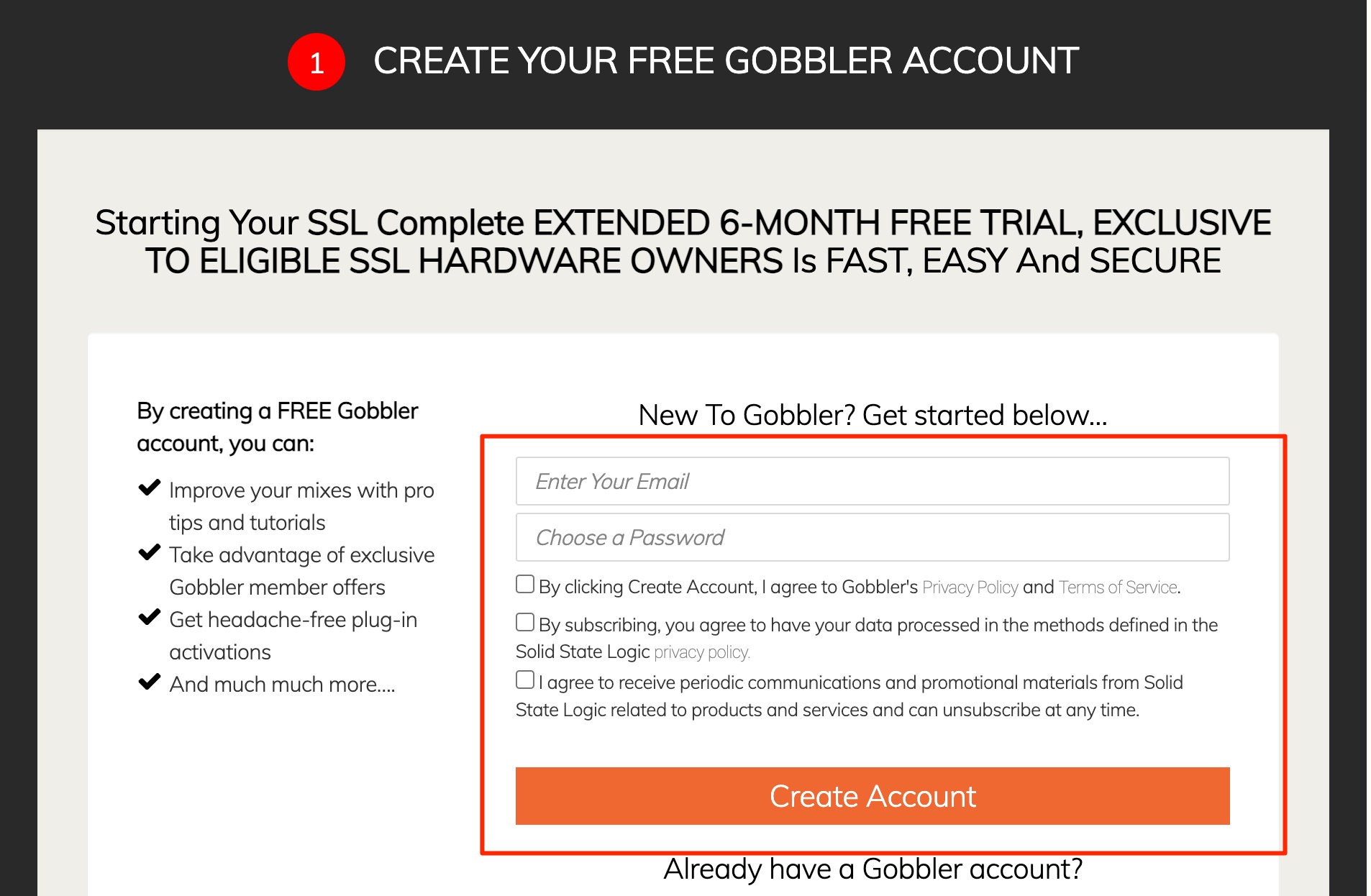 Gobblerアカウント